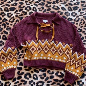 SO Lace Up Sweater 🖤